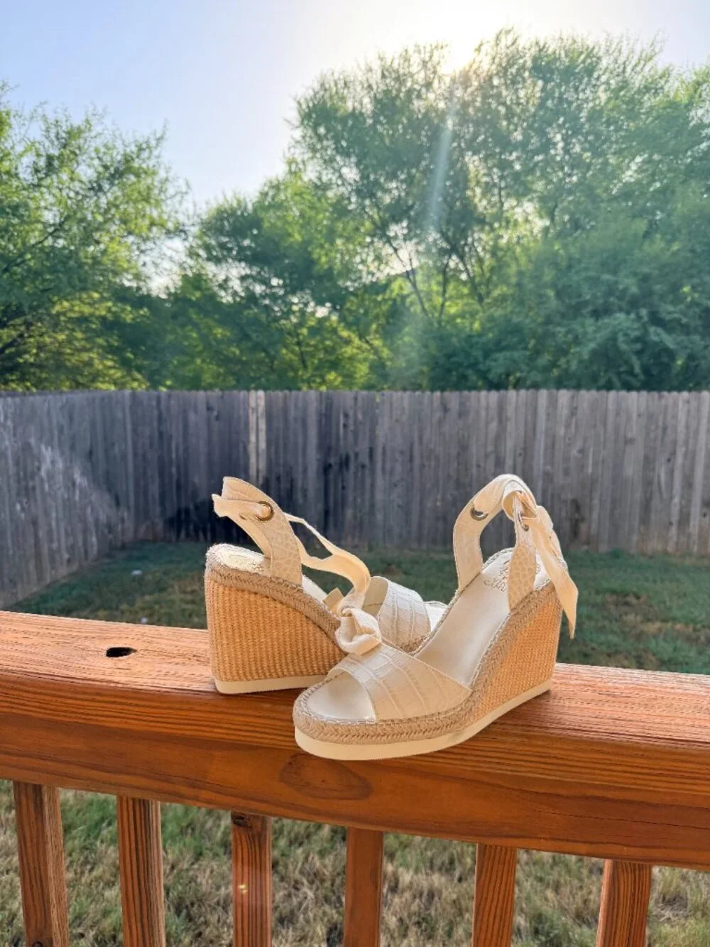 Vince Camuto - Women's Bendsen Espadrille Wedges Size 9.5 (White)